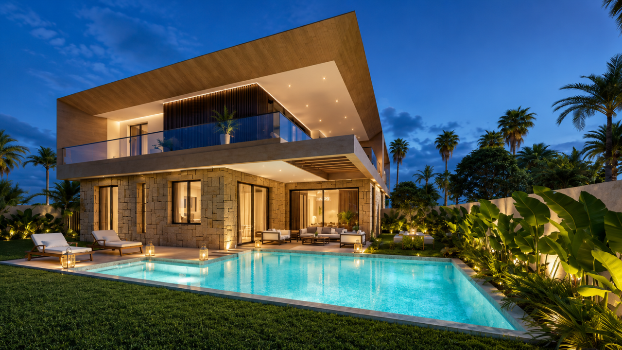 Villas de Luxe avec Vue Atlas à Vendre – Route de l’Ourika – À partir de