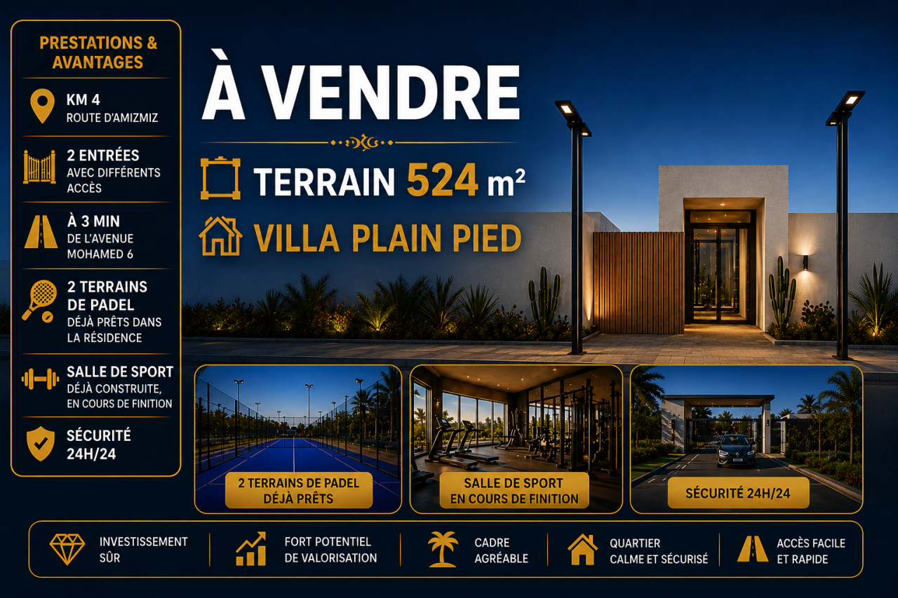 Premium Land Ideal for a Single-Story Villa for Sale – Amizmiz Road