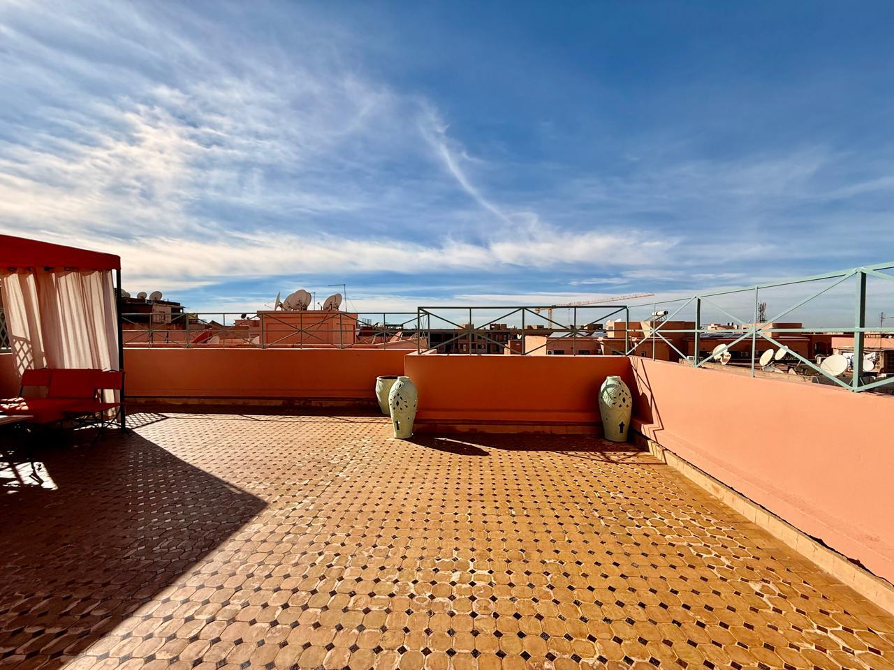 Appartement Guéliz centre dernier étage avec rooftop privé