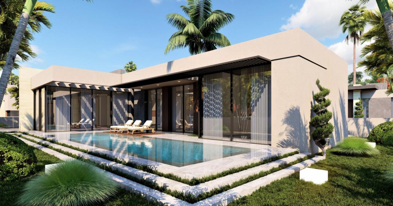 Villas somptueuses plain pieds et R+1 sur la route d'Ourika