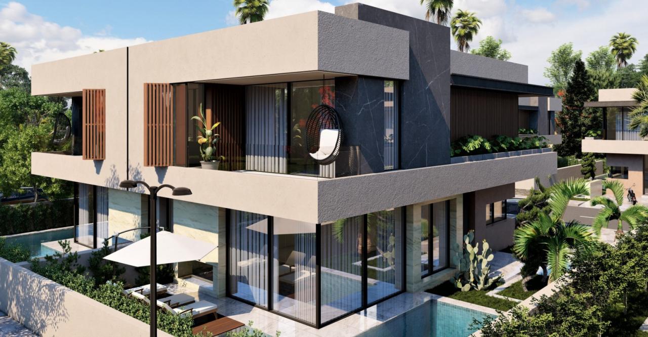 Villas somptueuses plain pieds et R+1 sur la route d'Ourika