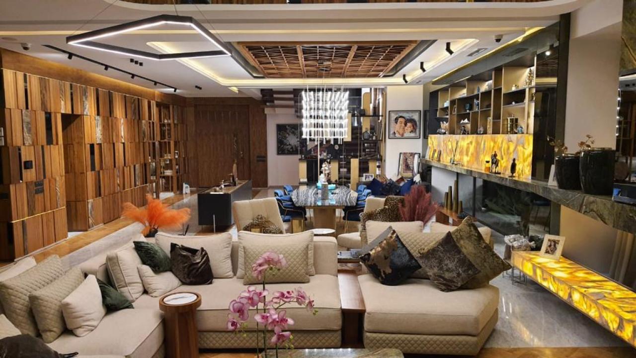 Villa d’architecte front line golf à vendre à Argan Golf – Vue lac et Atlas