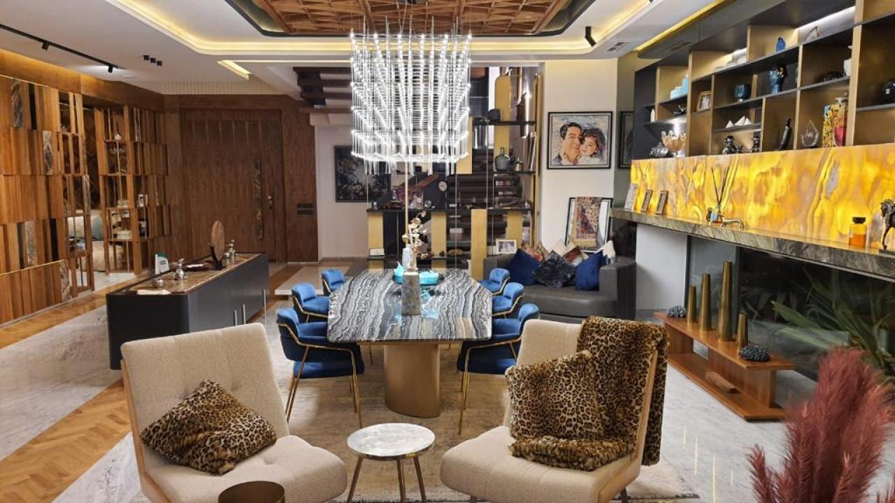 Villa d’architecte front line golf à vendre à Argan Golf – Vue lac et Atlas