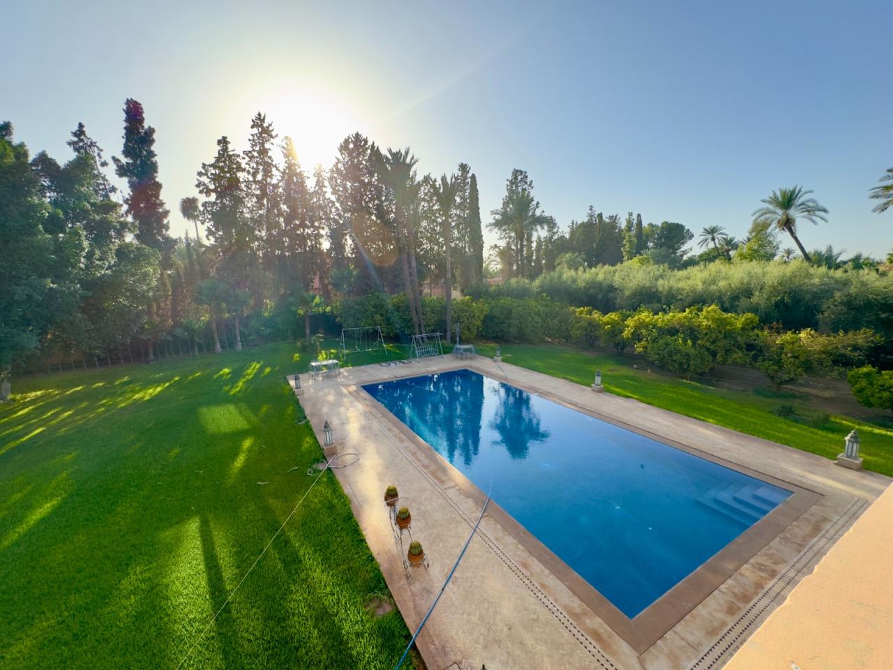 Villa de luxe contemporaine et traditionnelle – Palmeraie Marrakech