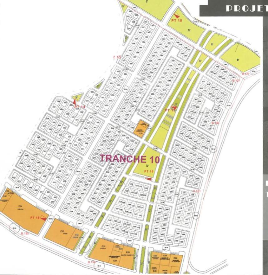 2 plots of land with 3 facades on the Amezmiz road