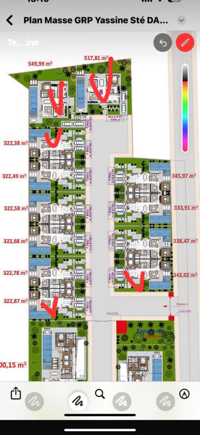 Villas somptueuses plain pieds et R+1 sur la route d'Ourika