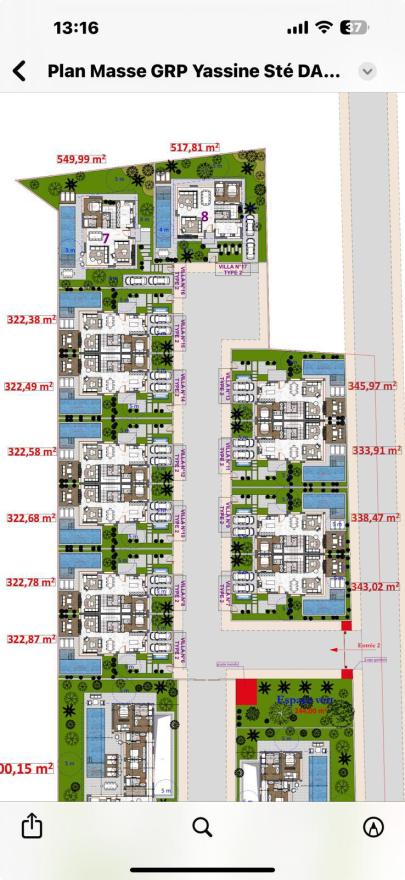 Villas somptueuses plain pieds et R+1 sur la route d'Ourika