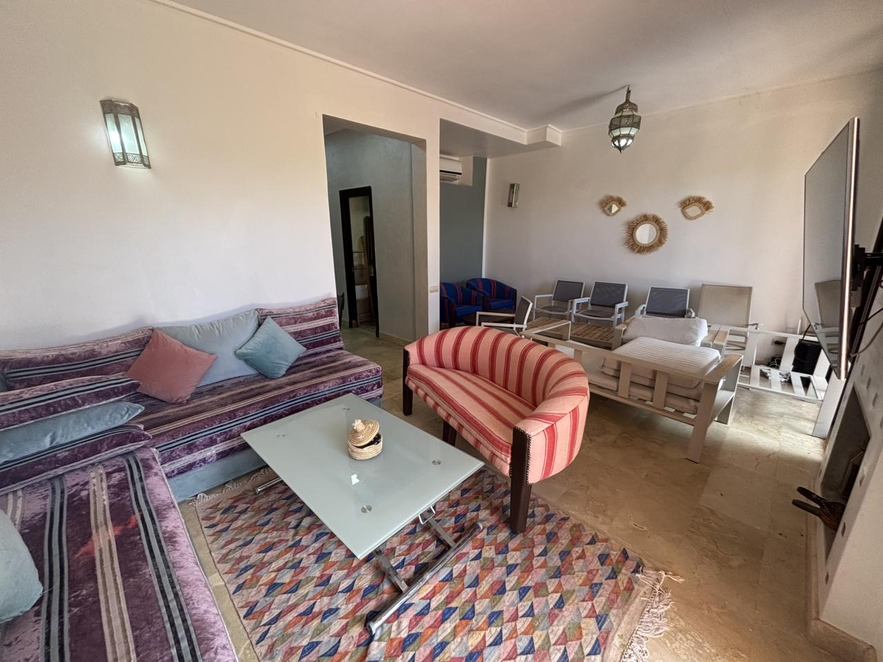 Pavillon 4 chambres avec piscine à louer sur la route de l’Ourika