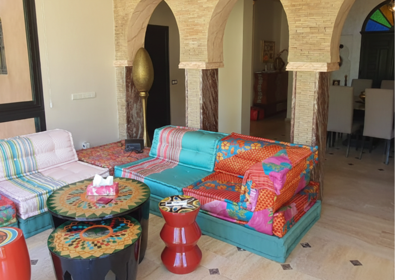 Villa Riad de Charme en Résidence Sécurisée – Route de Fès