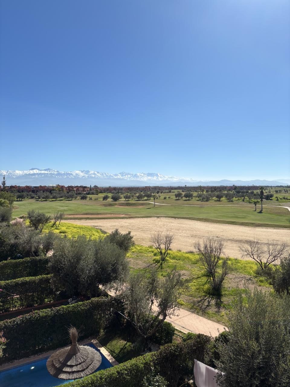 Pavillon 4 chambres avec piscine à louer sur la route de l’Ourika
