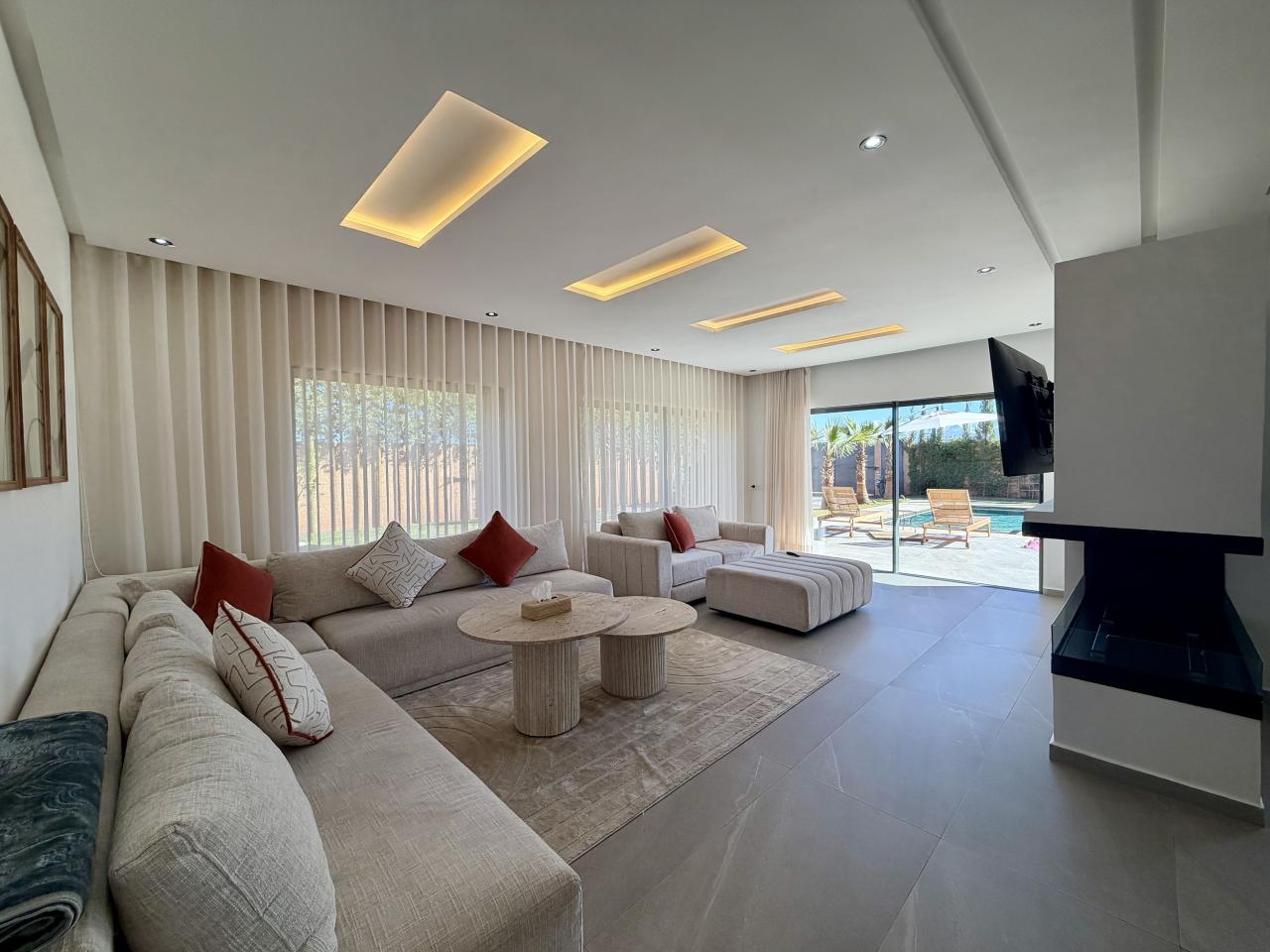 Villa de Vacances 4 Chambres avec Piscine Privée – Route de l’Ourika